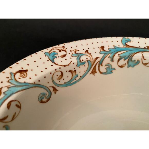 Rare Alfred Meakin Brierley Oval Serving Bowl | Antique Late 1800s Fine China - Picture 4 of 7